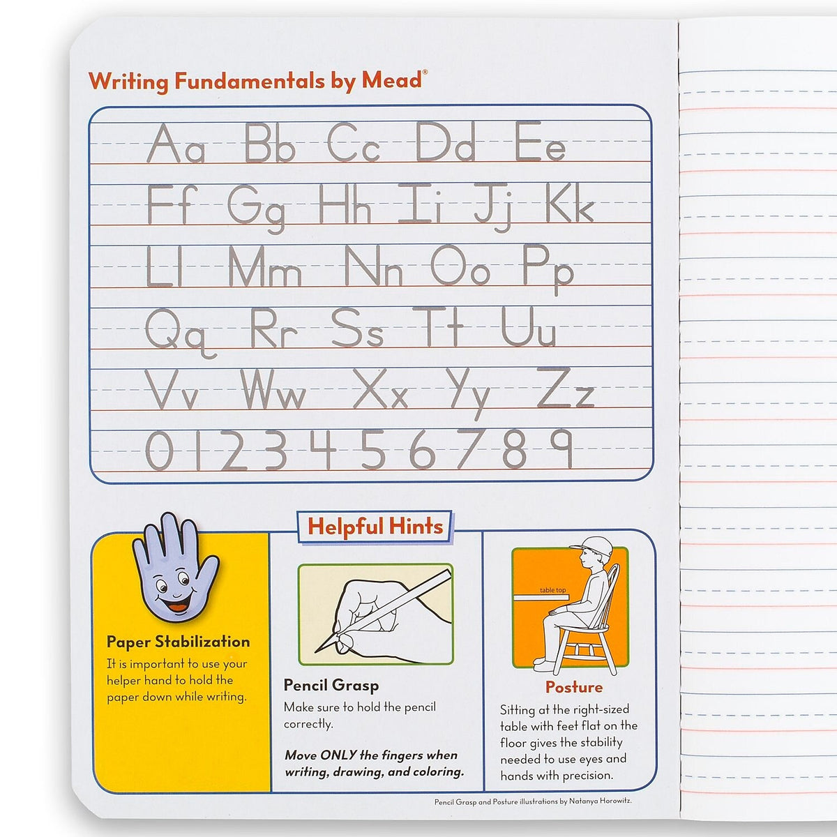 Mead Grades K-2 Primary Composition Notebook, 100 Sheets, Blue