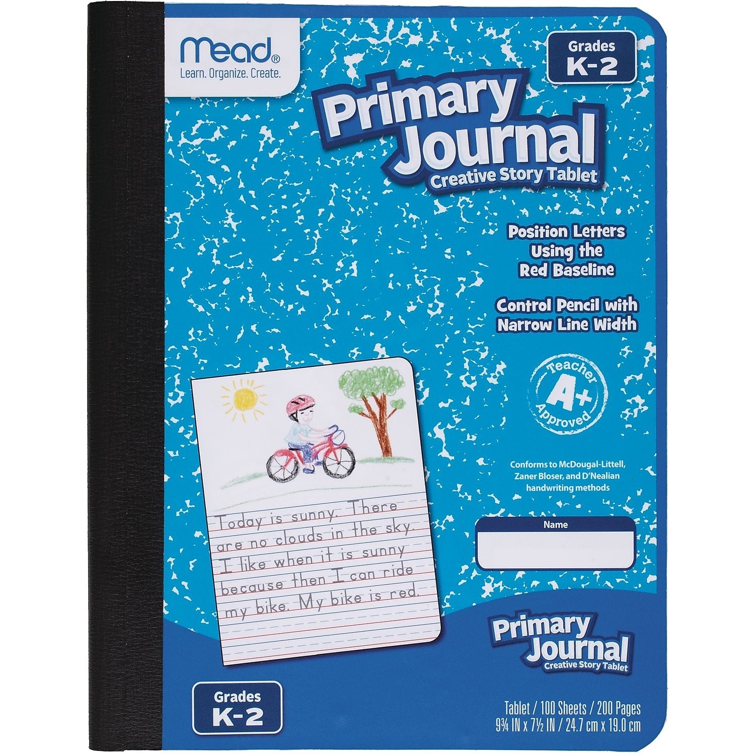 Mead Grades K-2 Primary Journal Composition Notebooks, 7.5