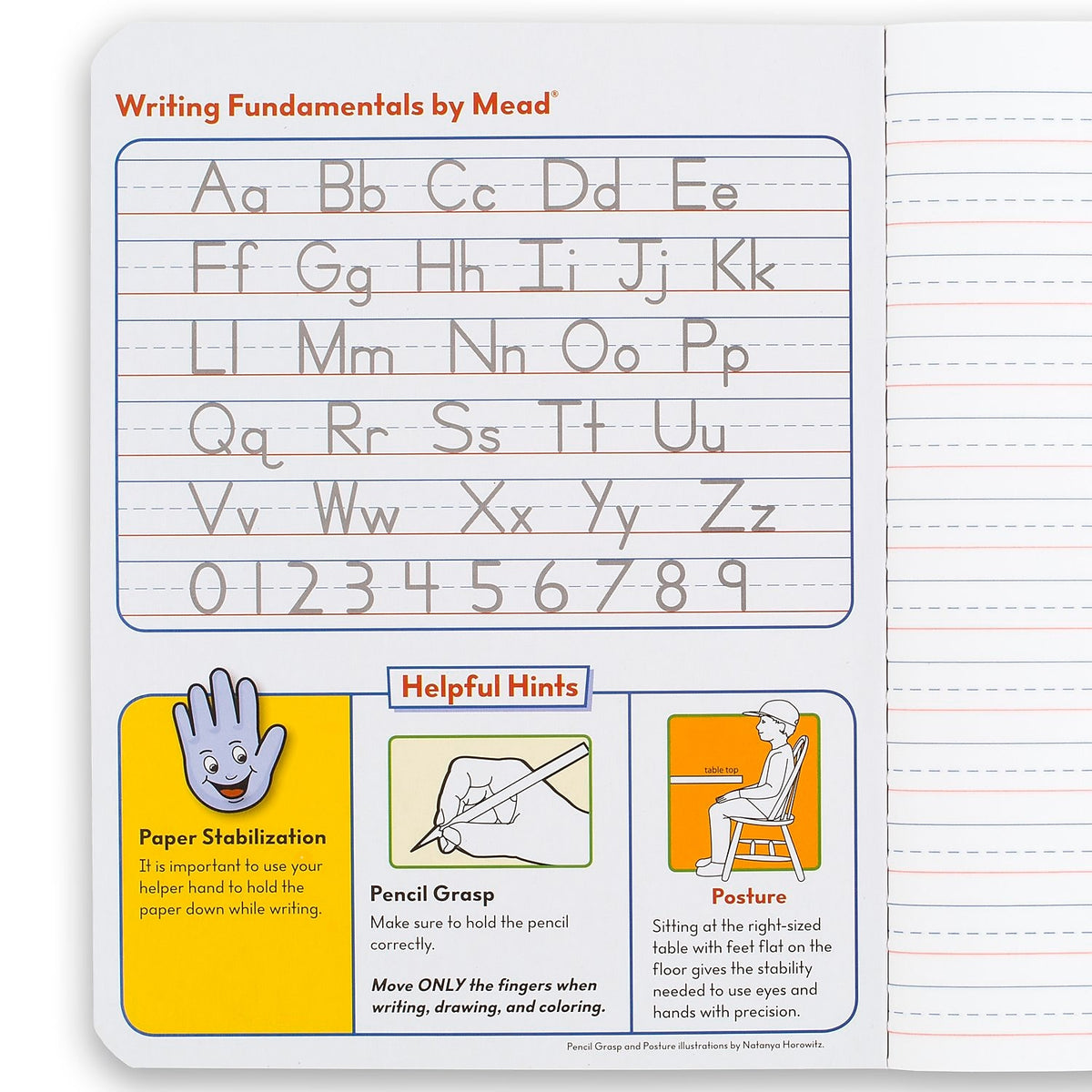 Mead Grades Primary Composition Notebook, 100 Sheets, Blue