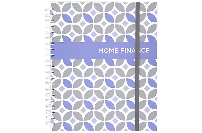 Mead Home Finances 9" x 11" Calendar Year Monthly Planner, Paperboard Cover, Multicolor