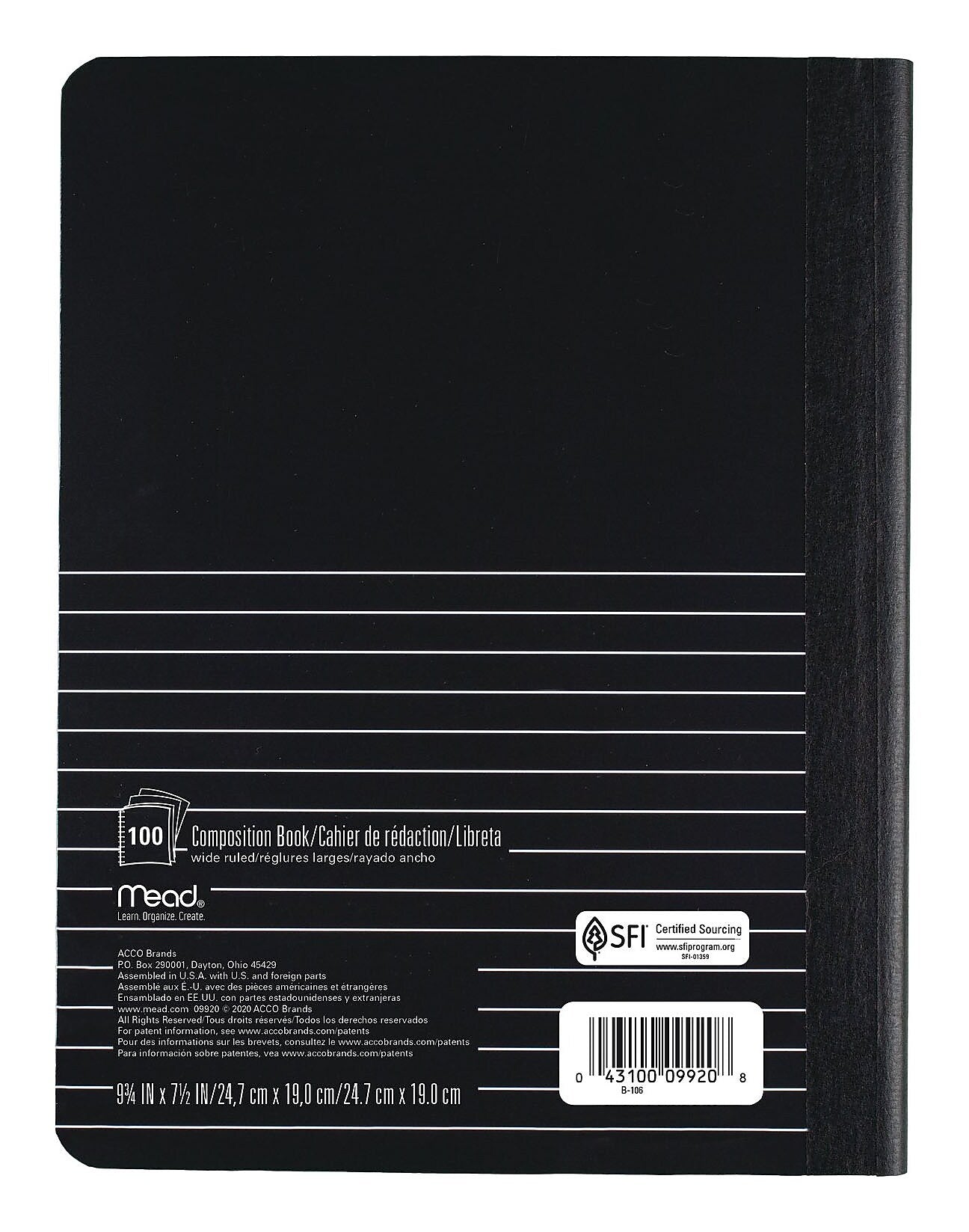 Mead Square Deal 1-Subject Composition Notebooks, 7.5