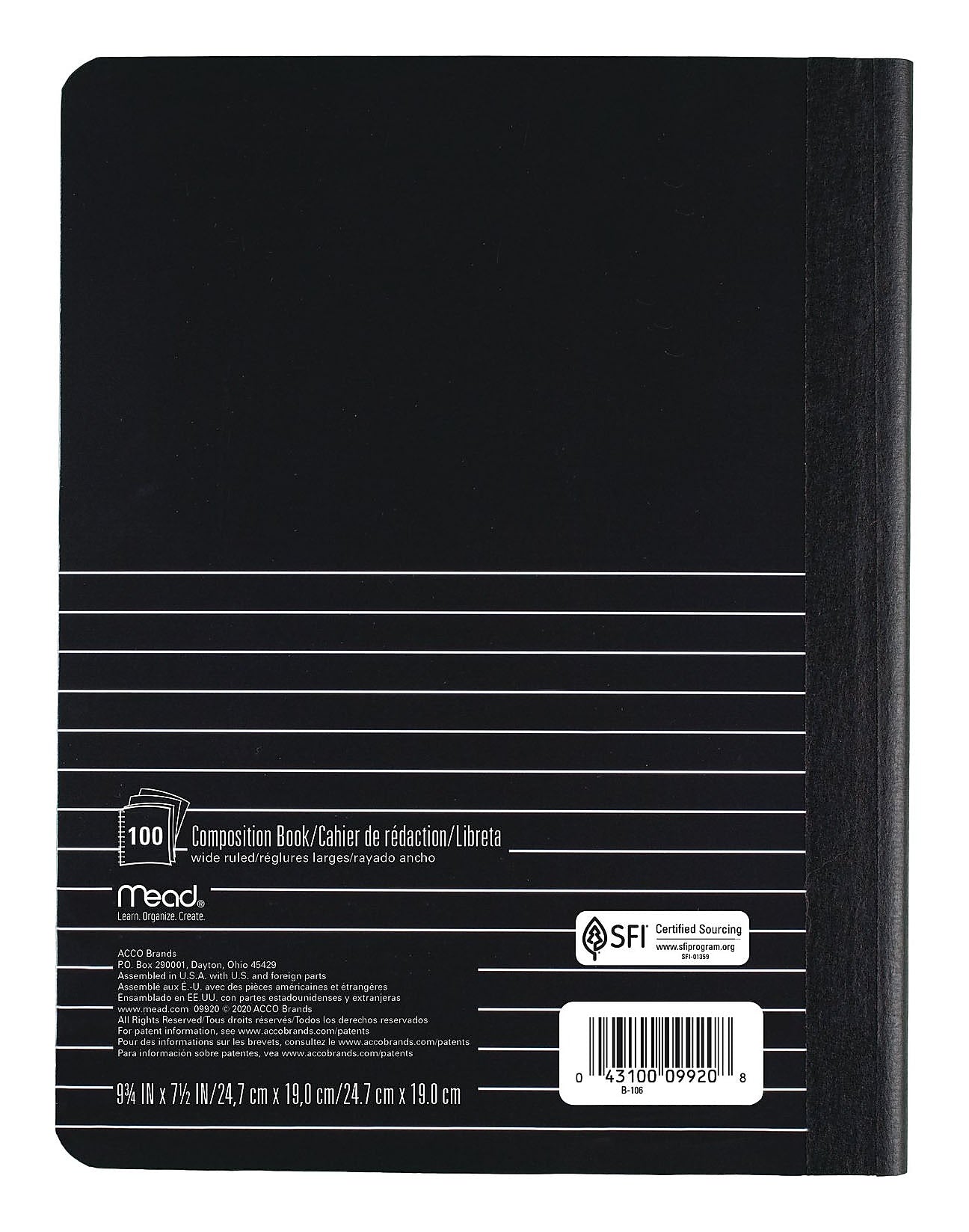Mead Square Deal 1-Subject Composition Notebooks, 7.5