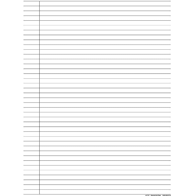 Medical Arts Press® Continuation Notes; Yellow, No Punch