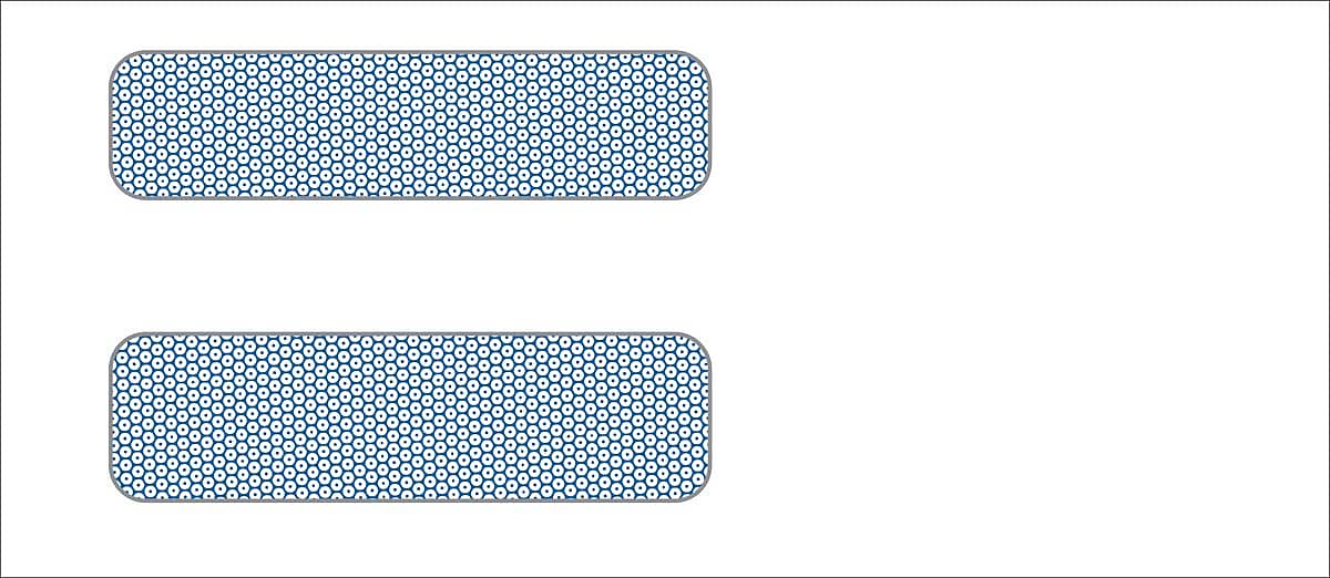 Medical Arts Press Double Window Gummed Envelopes, 3-7/8