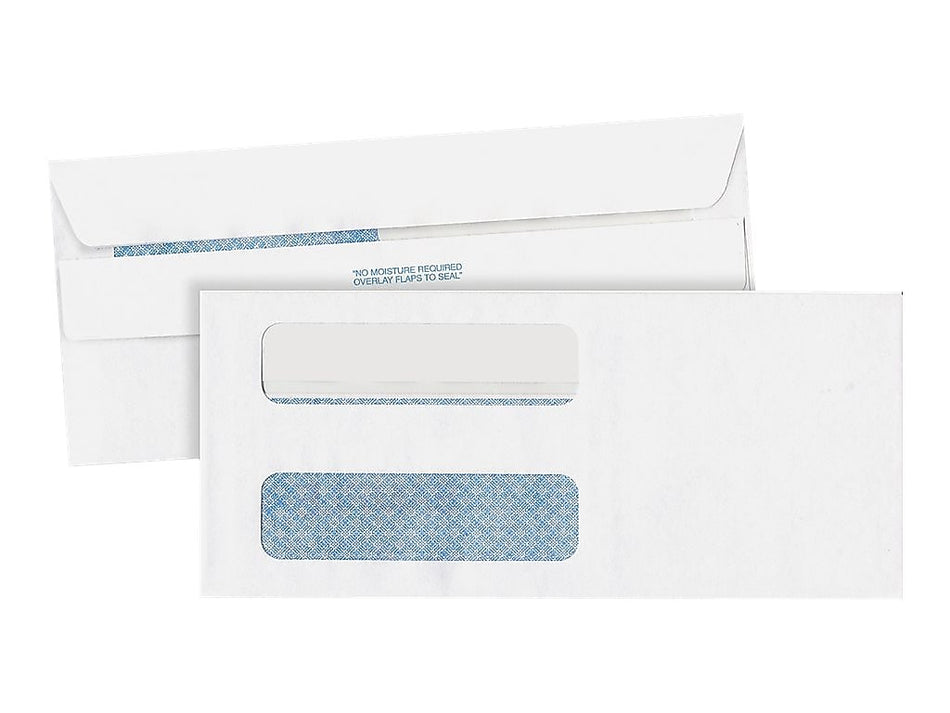 Medical Arts Press Self Seal Security Tinted Business Envelopes, 3 7/8" x 8 7/8", White, 500/Box