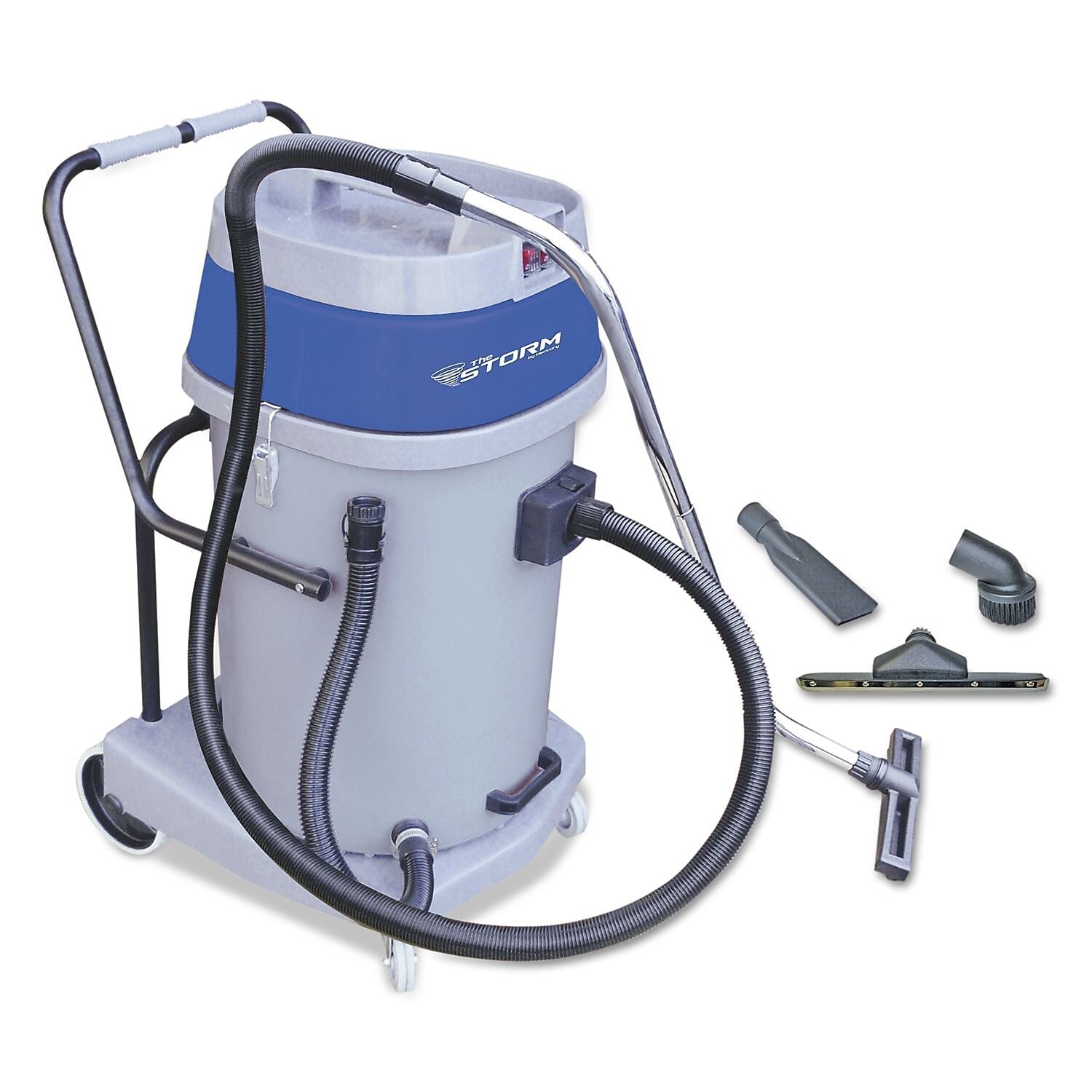 Mercury Floor Machines Mercury Storm Wet/dry Tank Vacuum, Dual Motor, 20 Gallon Poly Tank, Gray