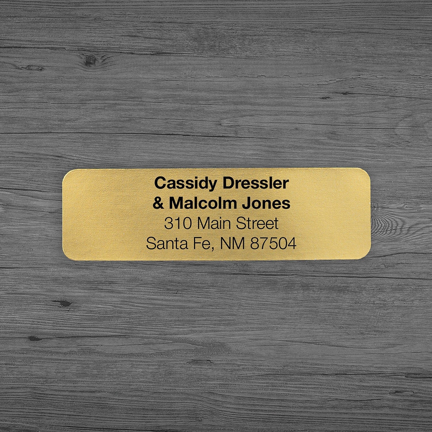 Metallic Roll Label, Gold, 2-1/2