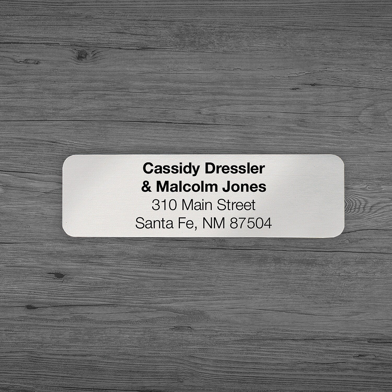 Metallic Roll Label, Silver, 2-1/2
