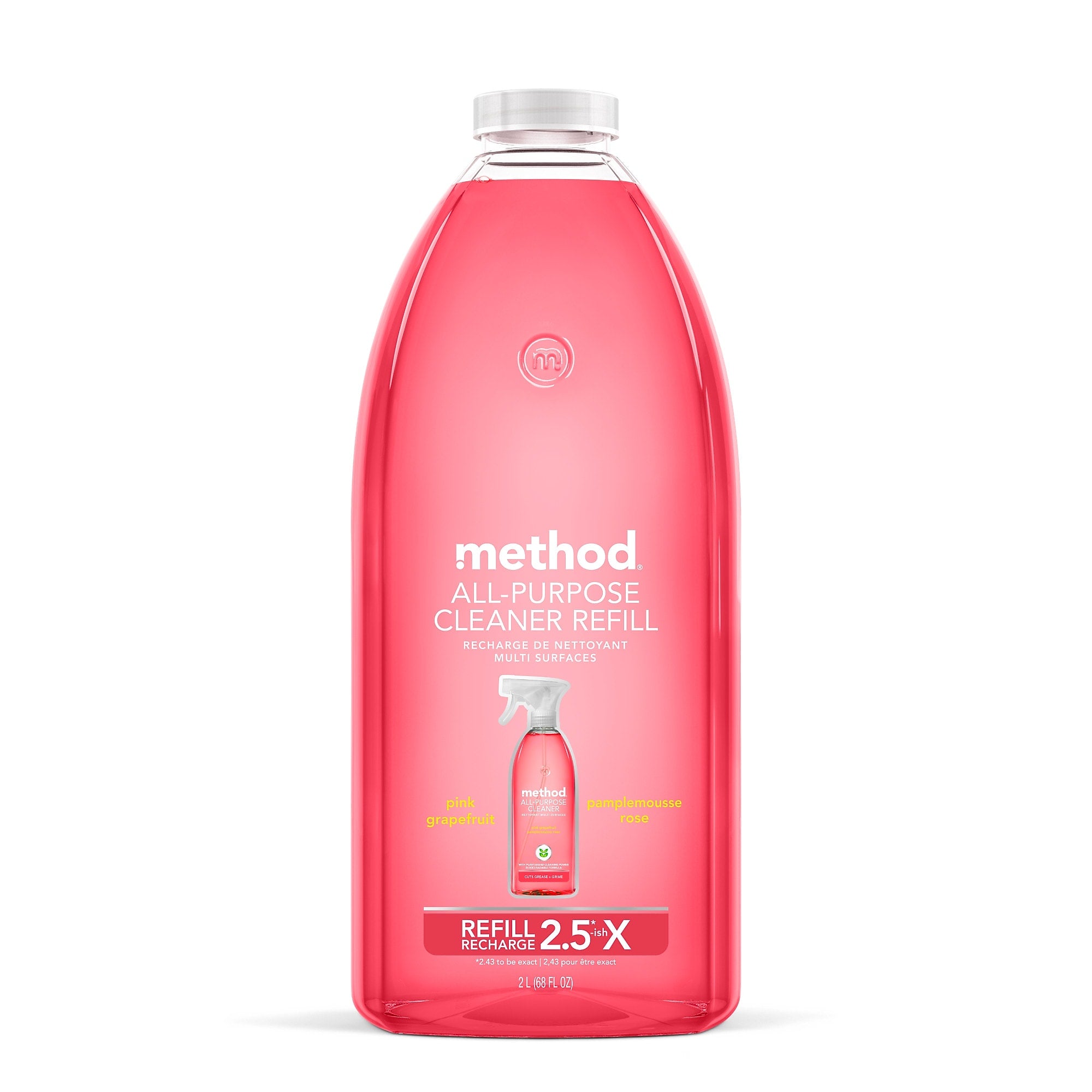 Method All Purpose Cleaner Refill, Pink Grapefruit, 68 Oz.