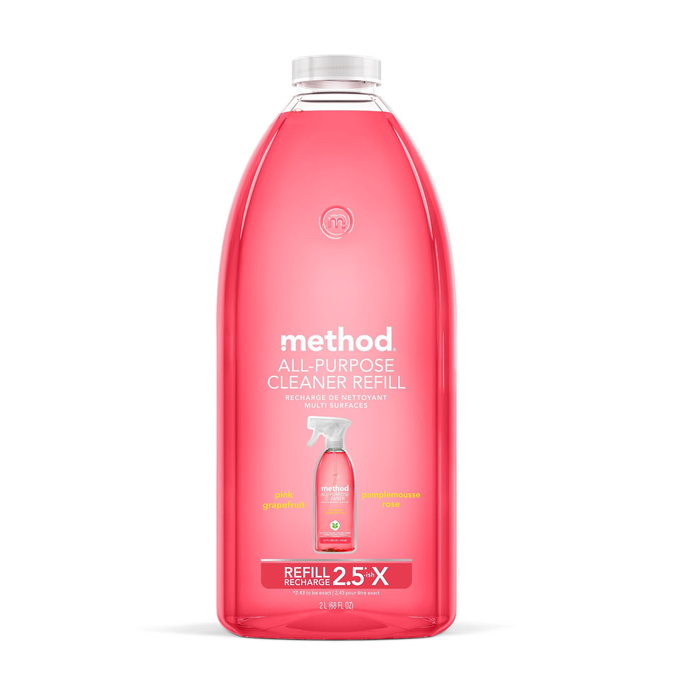 Method All Purpose Cleaner Refill, Pink Grapefruit, 68 Oz.