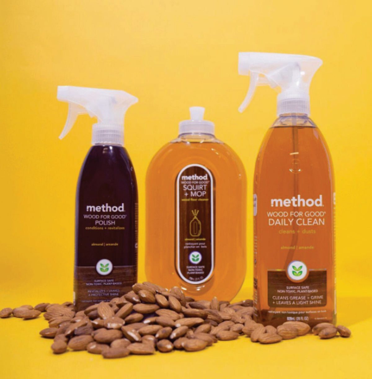 Method Daily Plant-Based Wood Cleaner, Almond Scent, 28 oz.