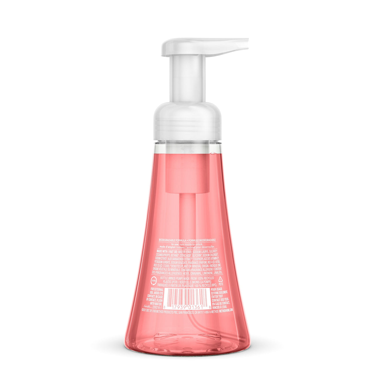 Method Foaming Hand Soap Pink Grapefruit 10 oz