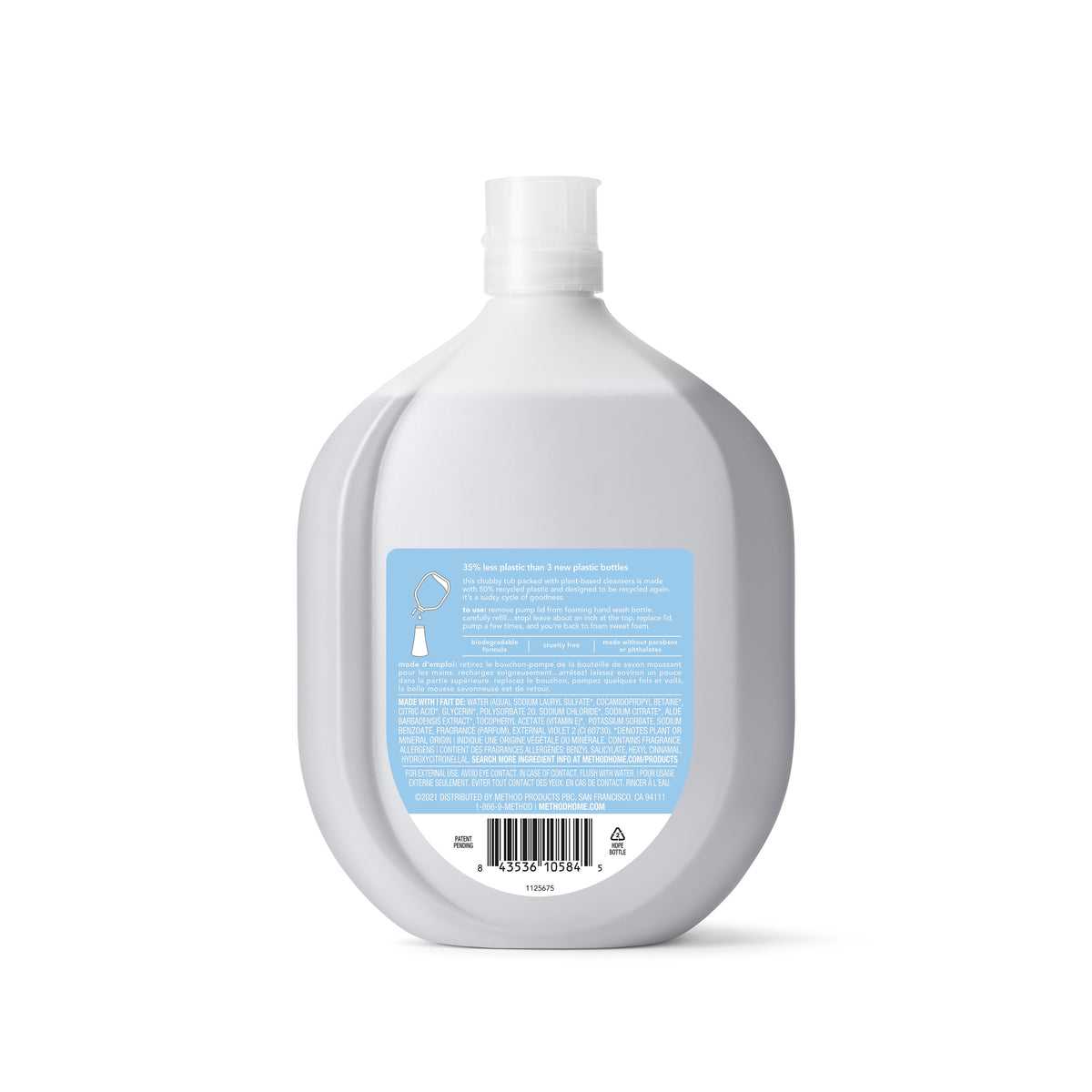 Method Foaming Hand Soap Refill, Sweet Water, 28 Fl. Oz.