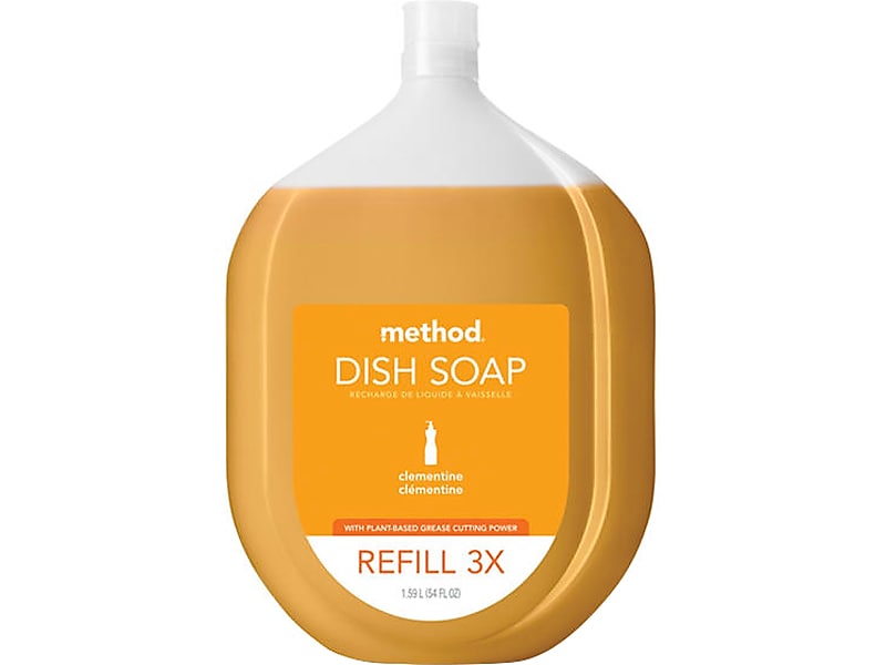 Method Liquid Dish Soap Refill, Clementine, 54 oz.