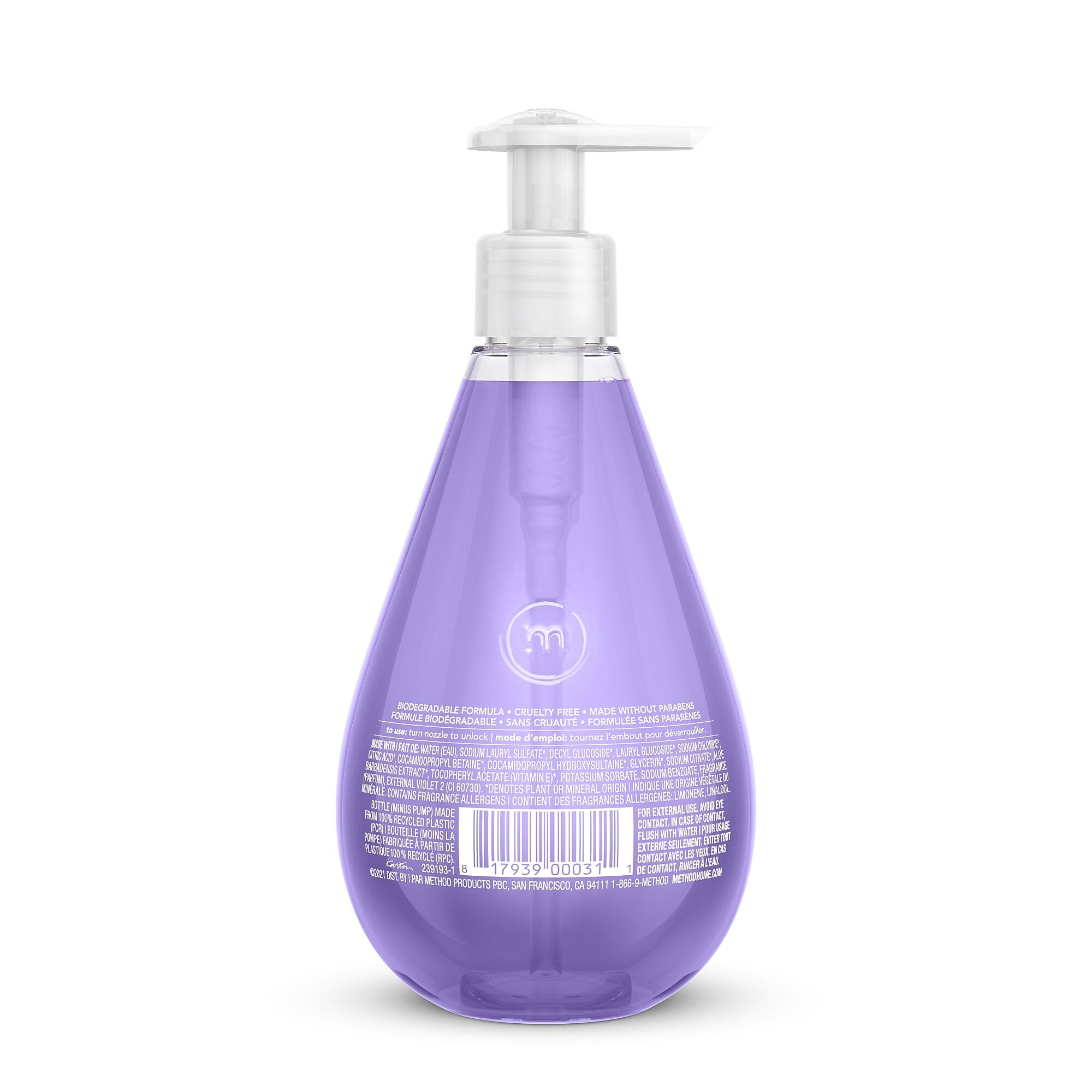 Method Liquid Hand Soap, French Lavender Scent, 12 oz.