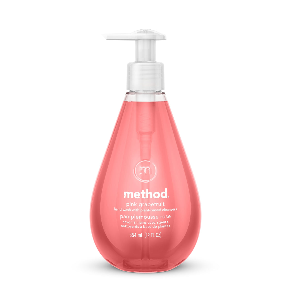 Method Liquid Hand Soap, Pink Grapefruit Scent, 12 Oz.