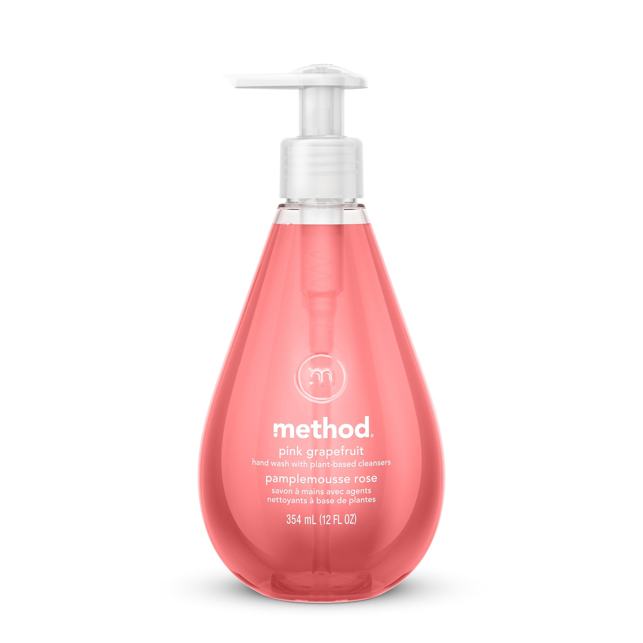 Method Liquid Hand Soap, Pink Grapefruit Scent, 12 Oz.
