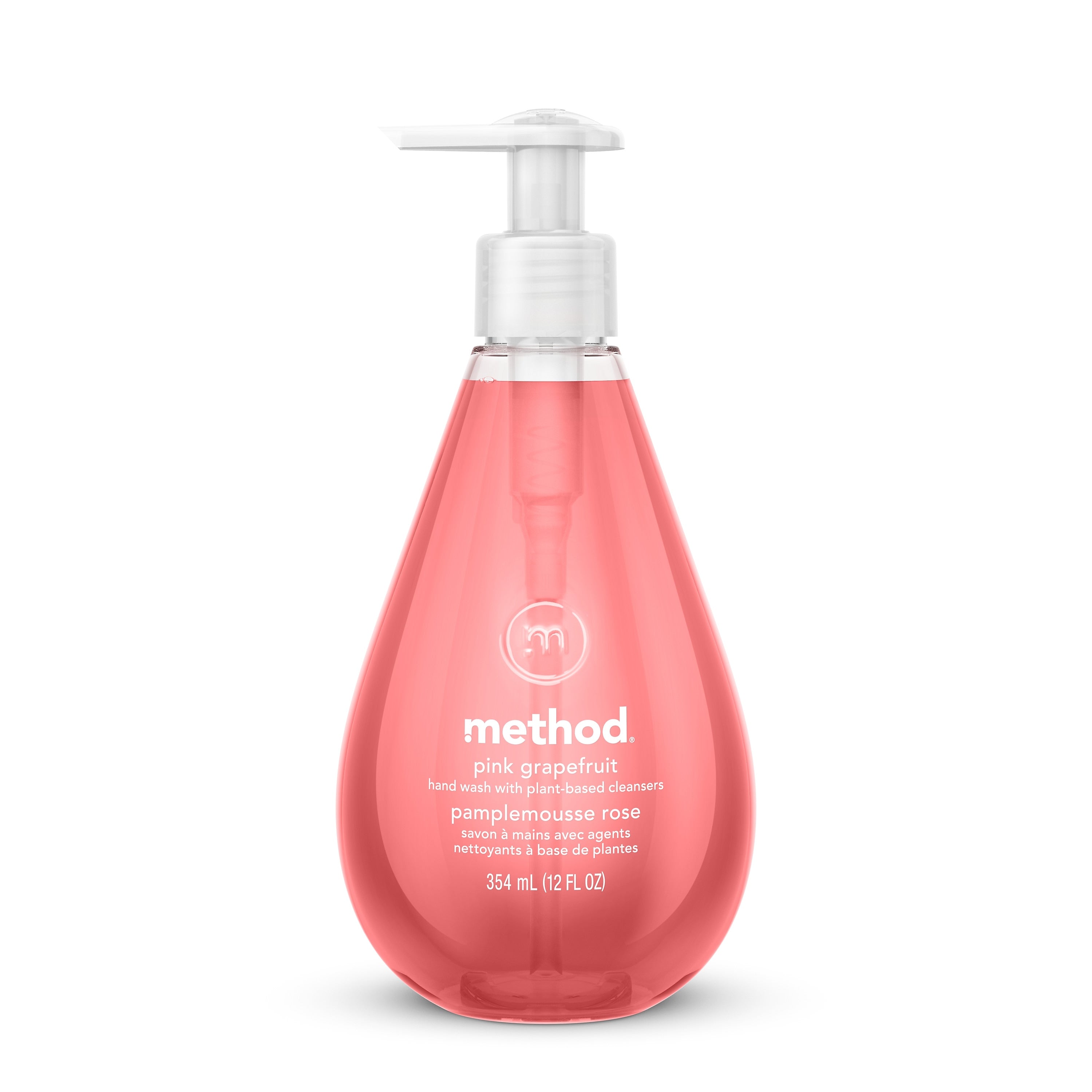 Method Liquid Hand Soap, Pink Grapefruit Scent, 12 Oz.