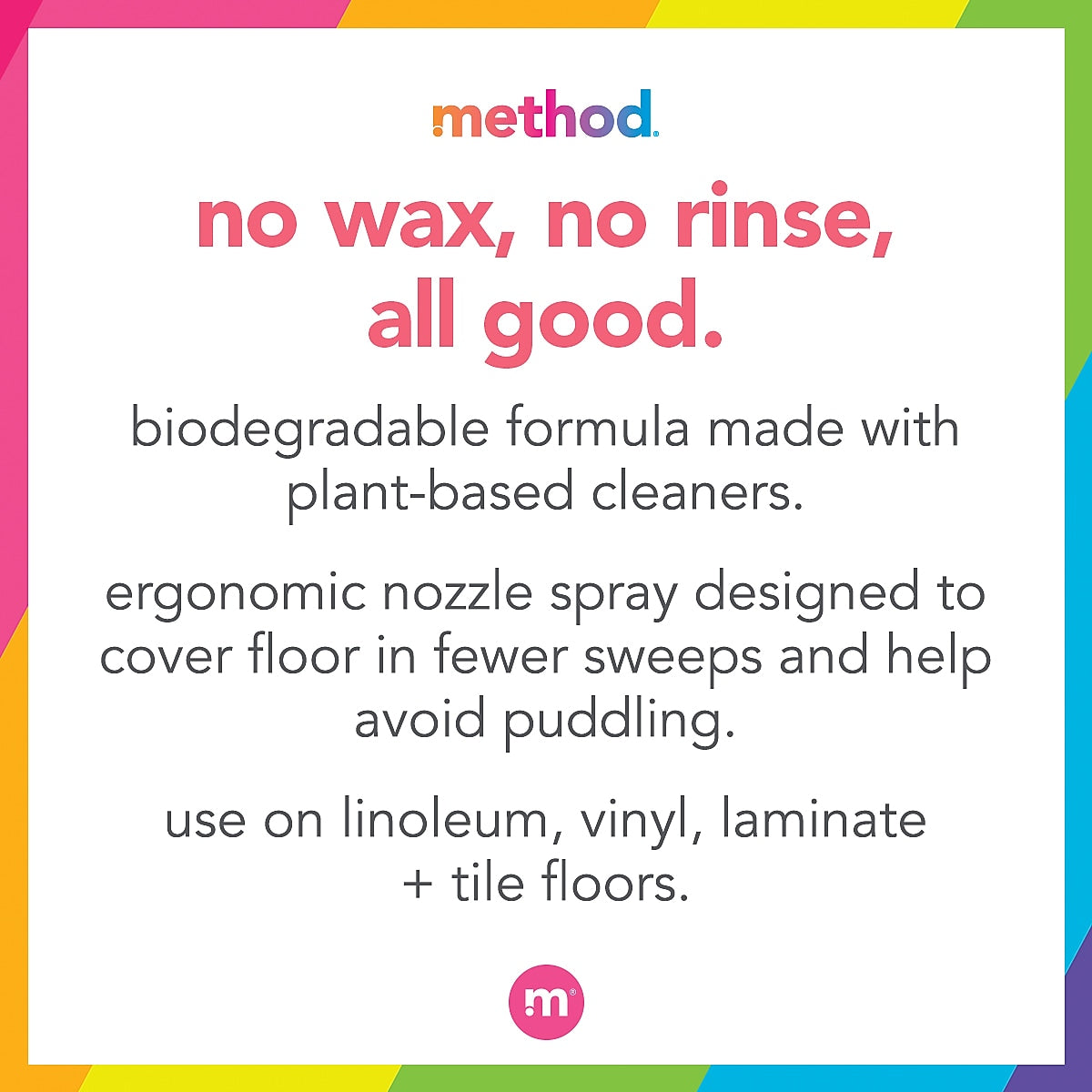 Method Squirt + Mop Hard Floor Cleaner, Lemon Ginger, 25 oz.