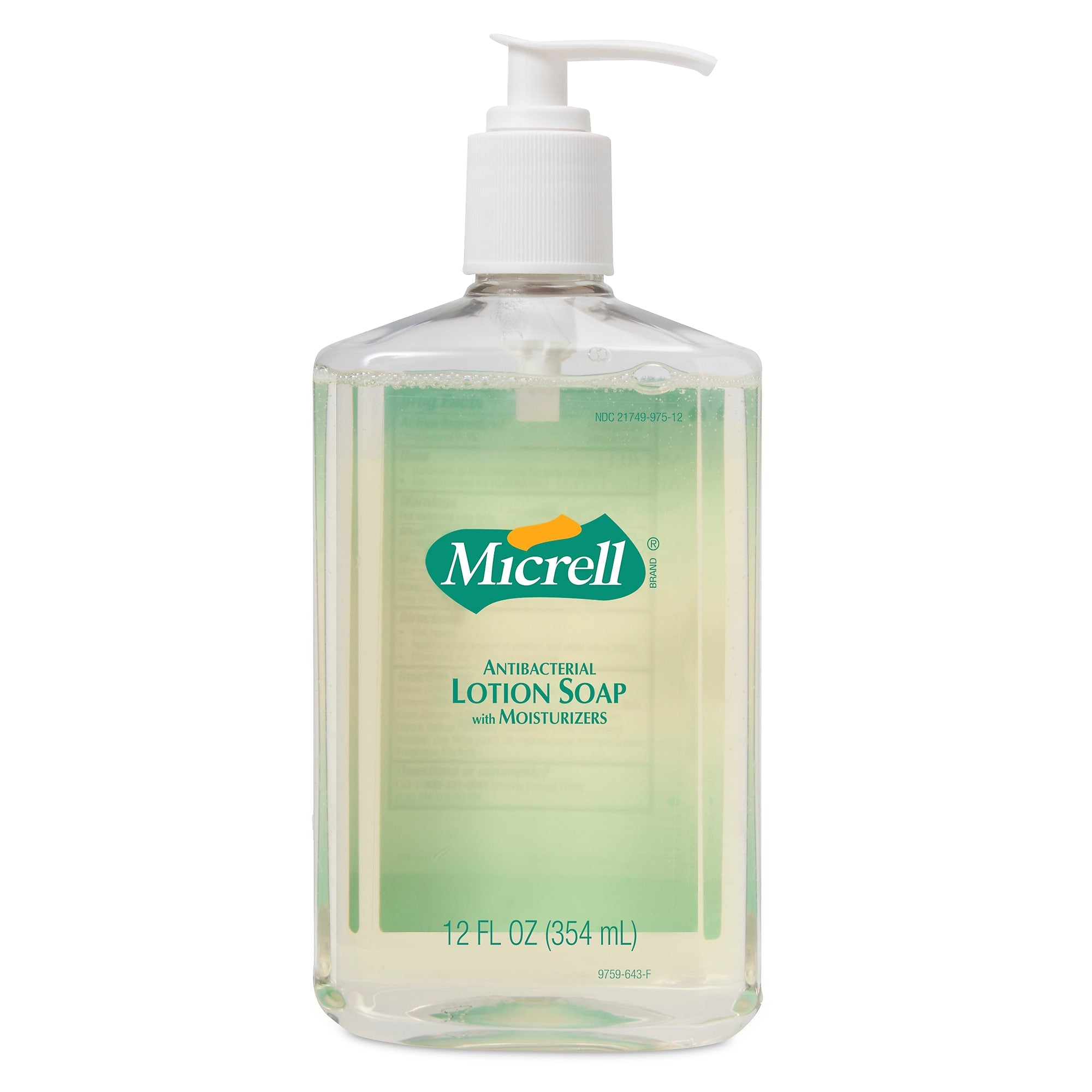 Micrell Antibacterial Liquid Hand Soap, Floral Scent, 12 Oz.