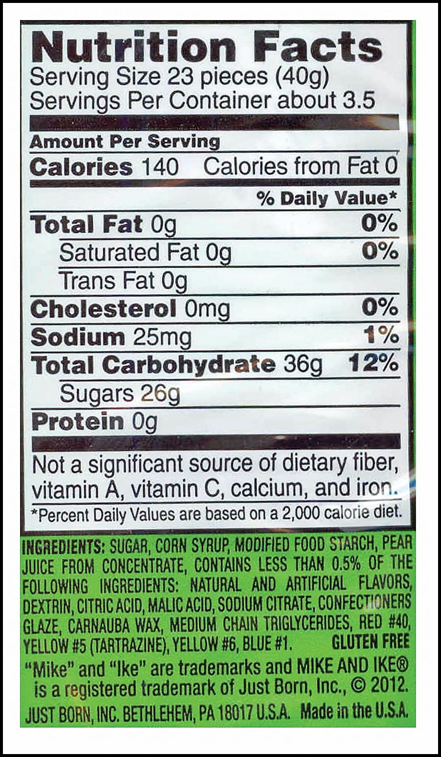 Mike and Ike Original Fruits Chews, 5 oz, 12/Carton