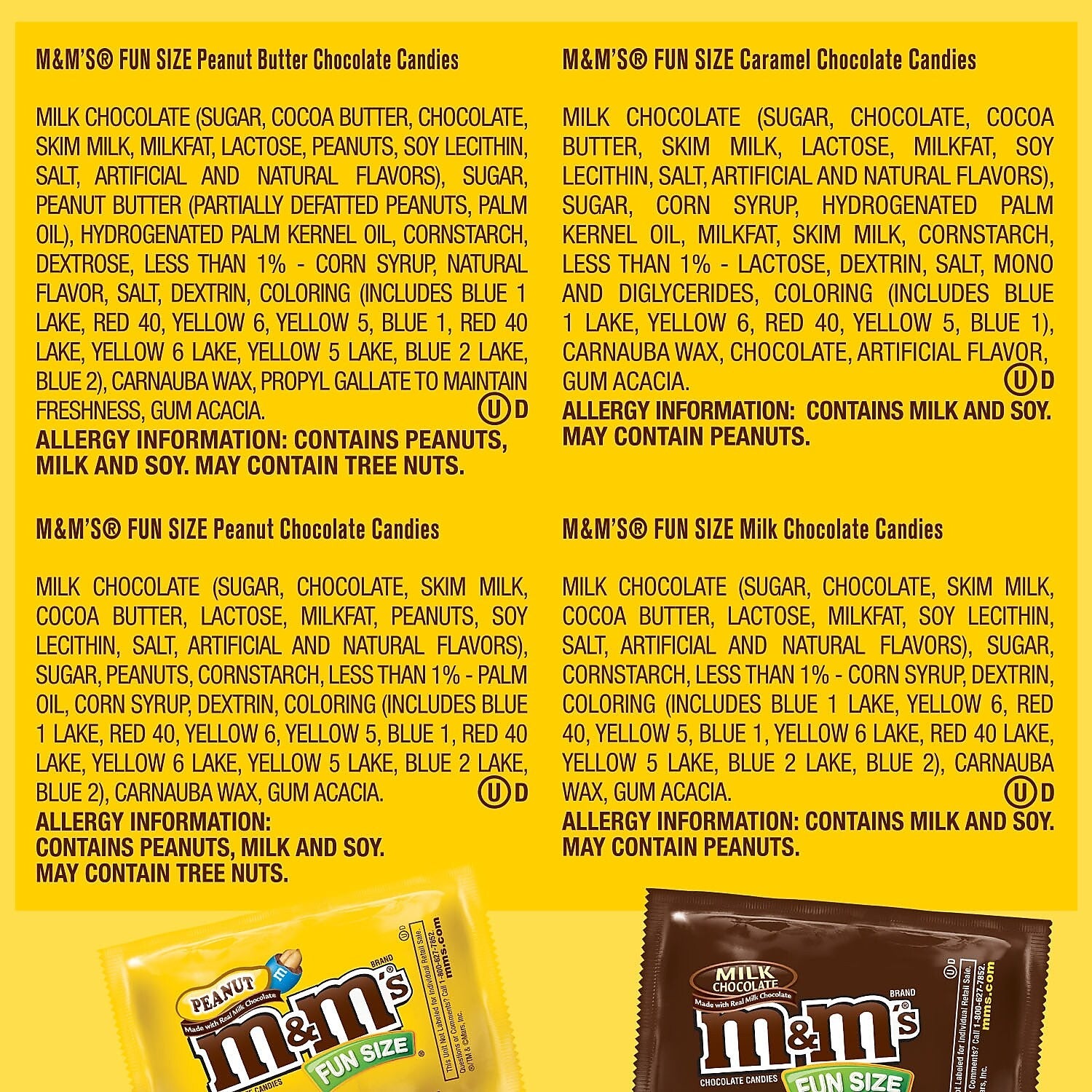 M&M's Lovers Snack Size Variety Milk Chocolate Pieces, 30.05 oz., 55