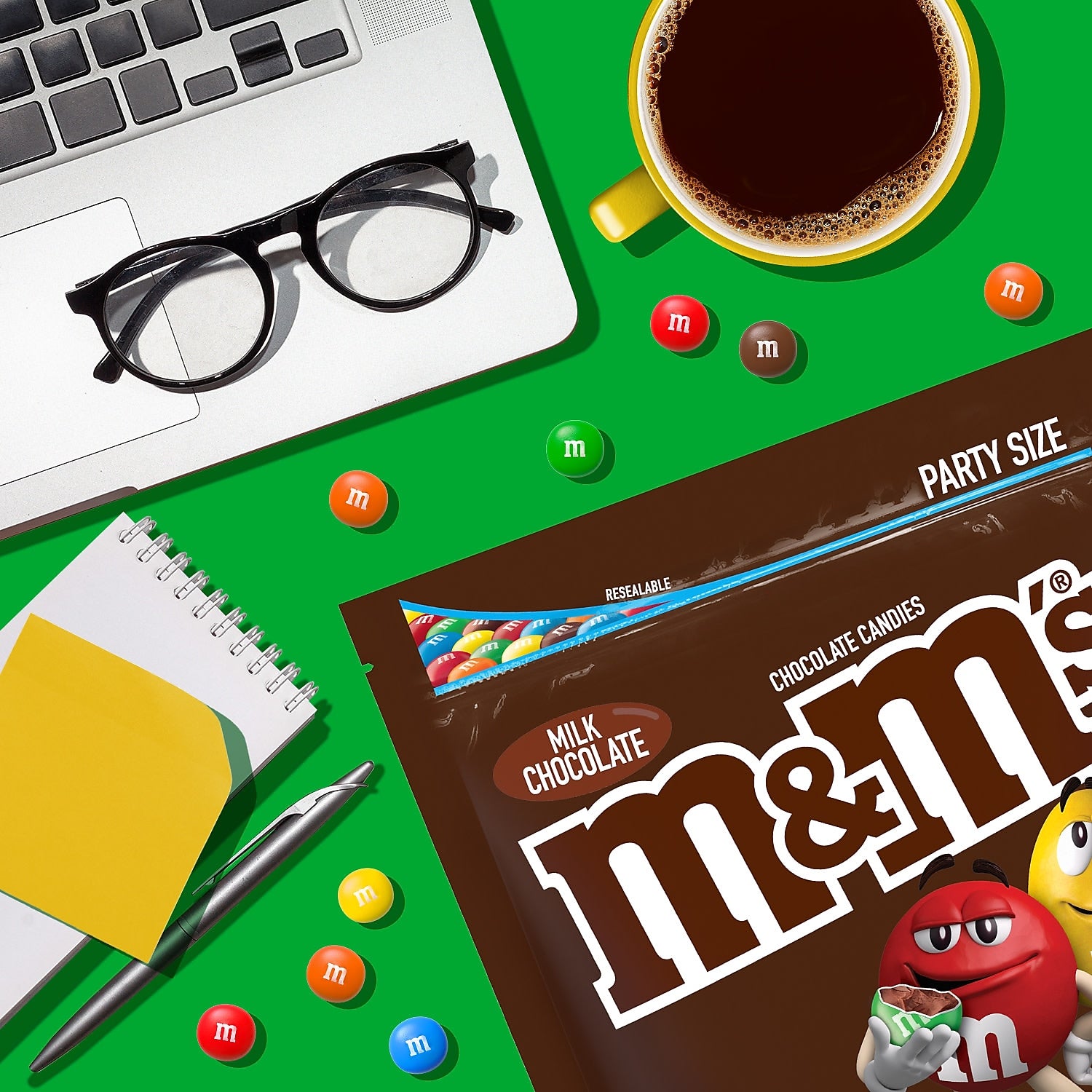 M&M's Party Size Milk Chocolate Candy Pieces, 38 oz.