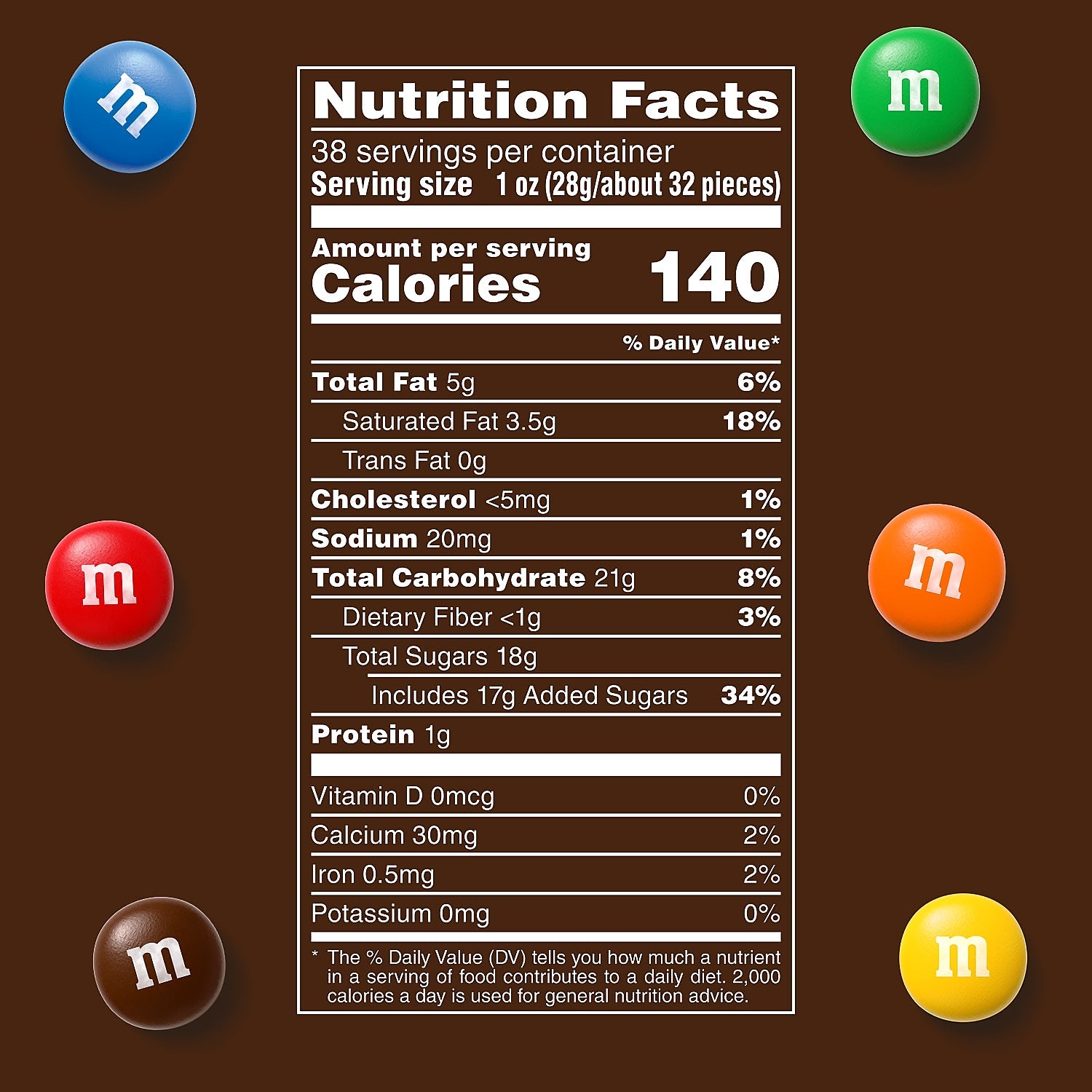 M&M's Party Size Milk Chocolate Candy Pieces, 38 oz.