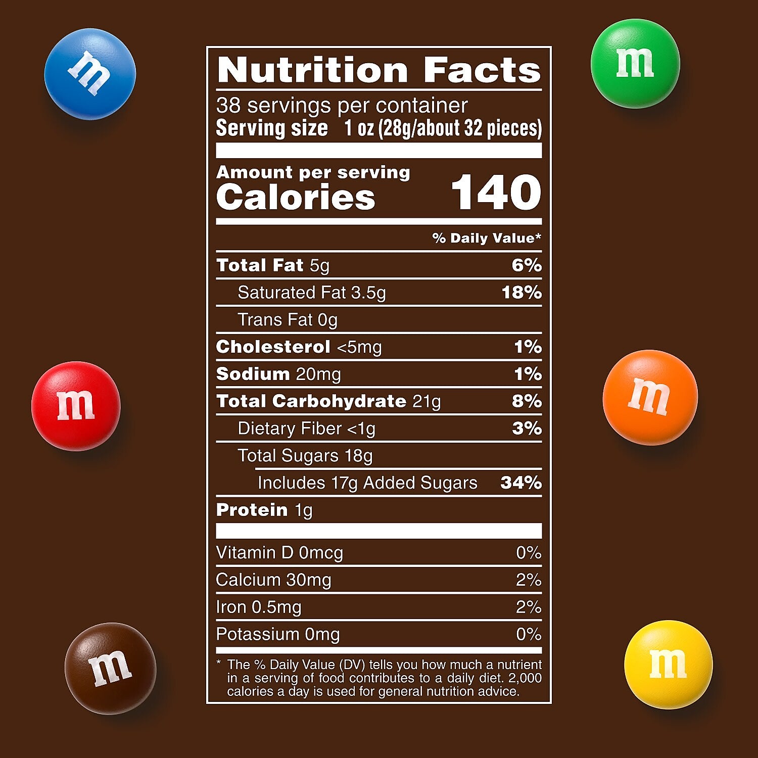 M&M's Party Size Milk Chocolate Candy Pieces, 38 oz.