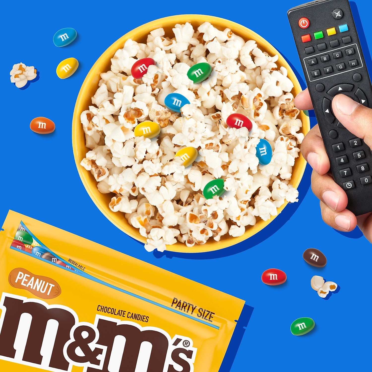 M&M's Party Size Peanut Milk Chocolate Candy Pieces, 38 oz.