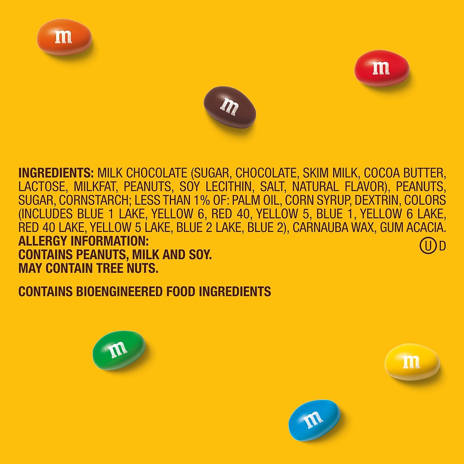 M&M's Party Size Peanut Milk Chocolate Candy Pieces, 38 oz.