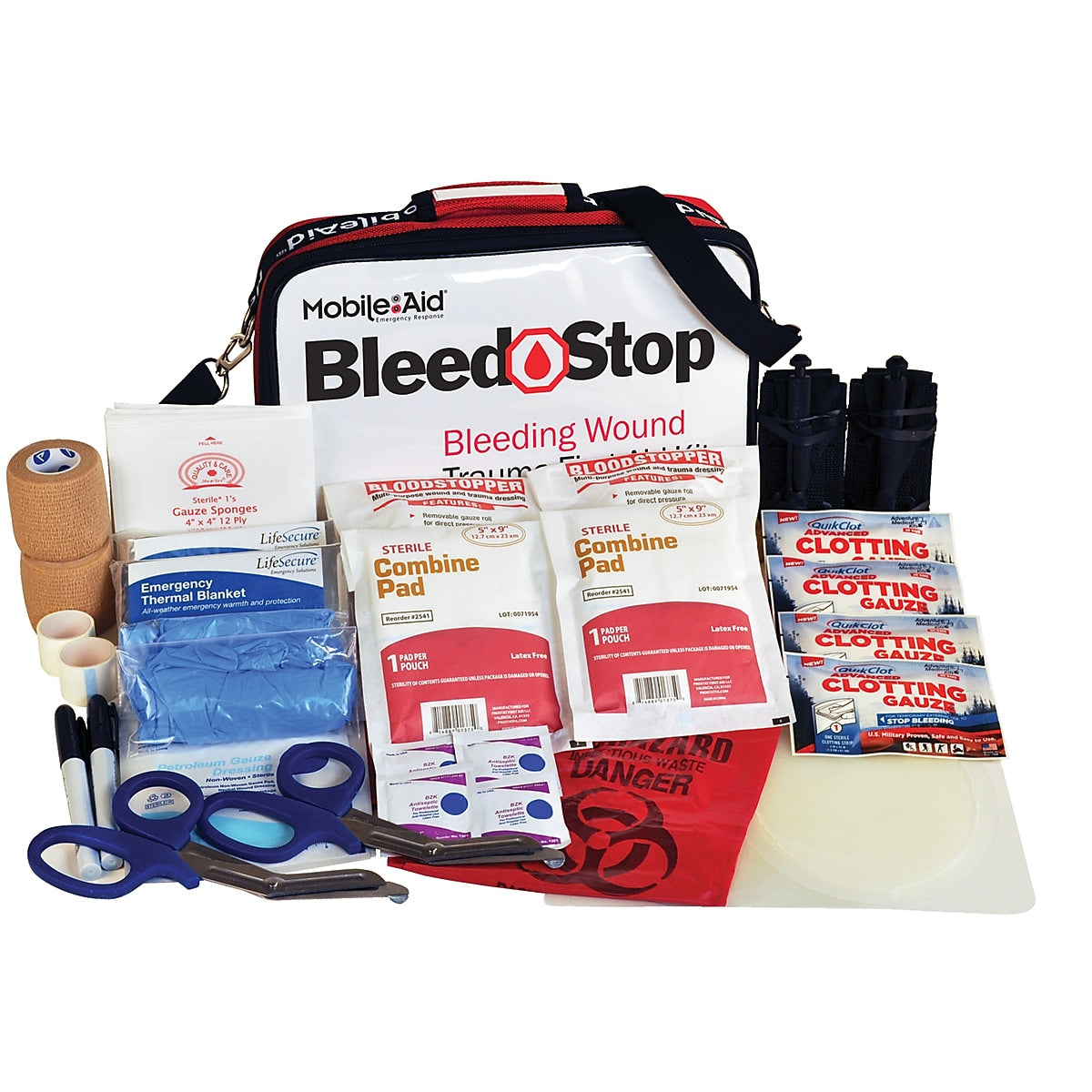 MobileAid BleedStop Double 300 Bleeding Control & Gunshot 2-Person Bleeding Control Kit