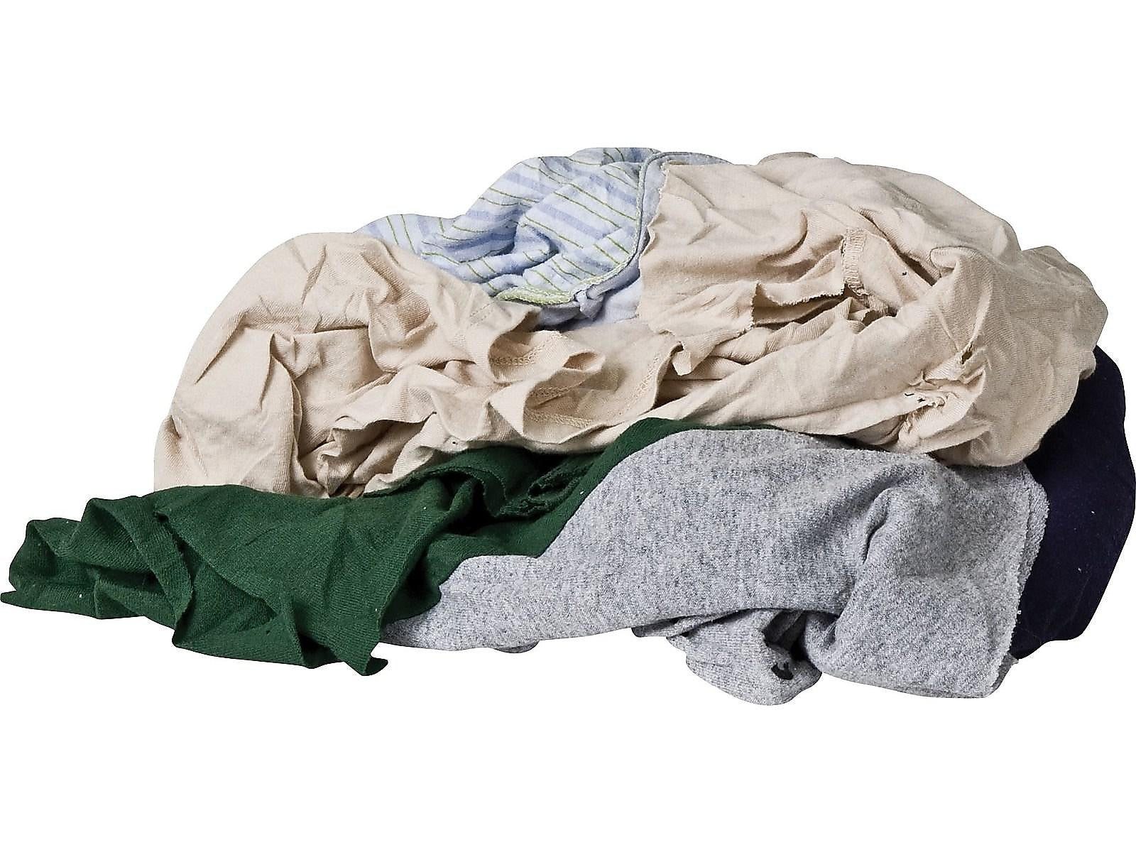Monarch Brands Cotton Cleaning Rags, Multicolor, 125 Rags/Pack