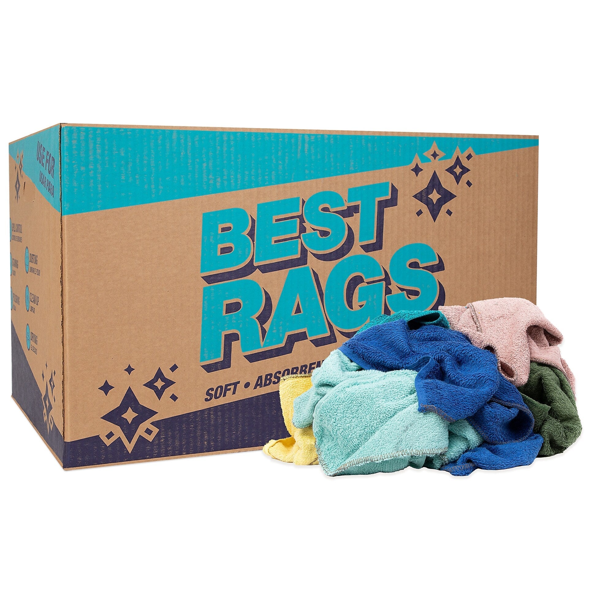 Monarch Brands Terry Cloth Wipers, Assorted
