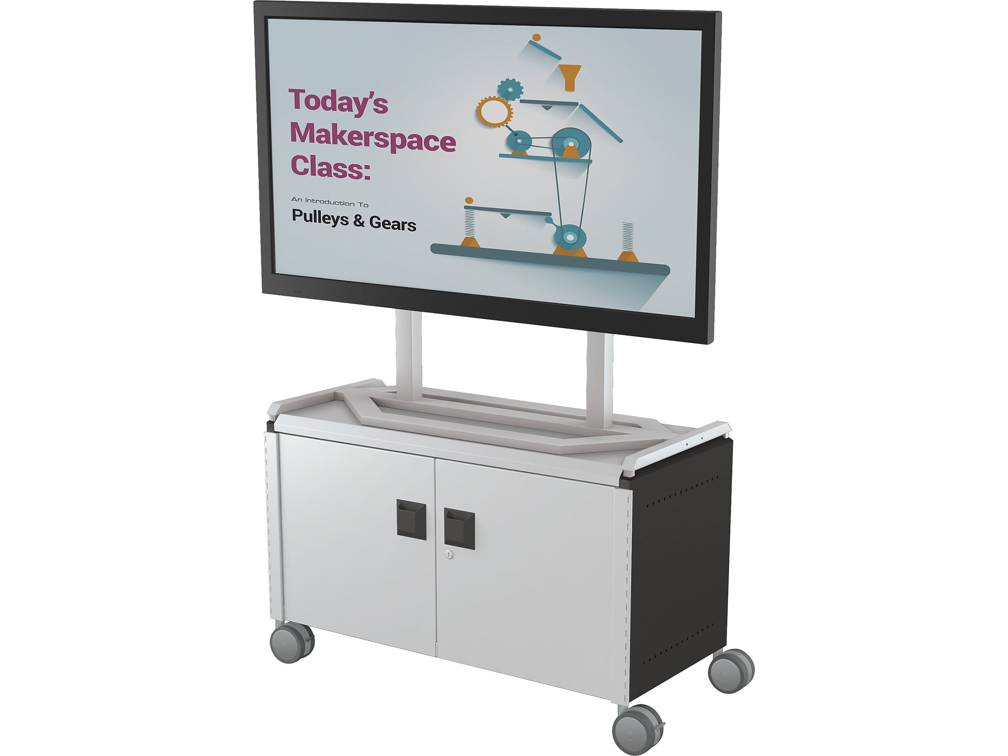 MooreCo Compass Maxi H1 Mobile 2-Section Storage Cabinet, 25.88
