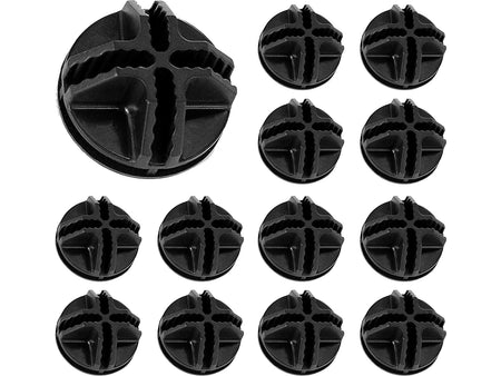 Mount-It! 1.4"Dia. Storage Cube Connector, Black, 24/Pack