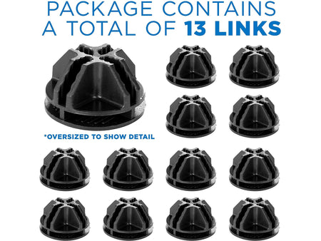 Mount-It! 1.4"Dia. Storage Cube Connector, Black, 24/Pack