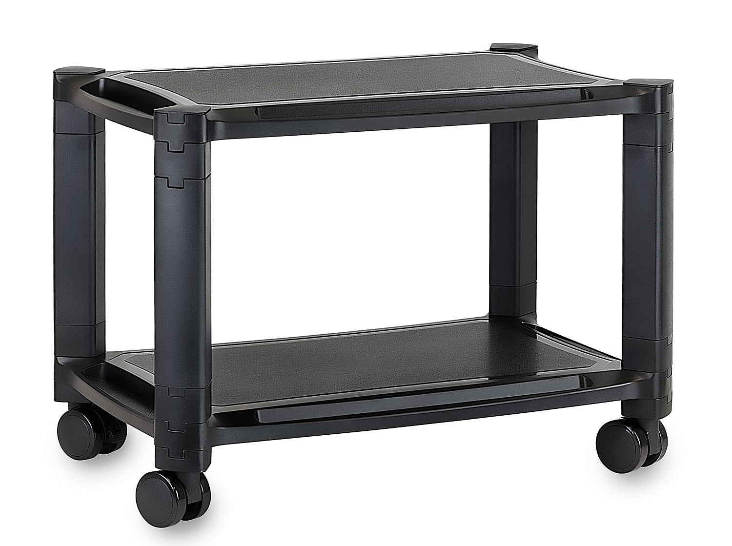 Mount-It! 2 Shelf Printer Cart, Black