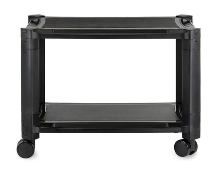 Mount-It! 2 Shelf Printer Cart, Black