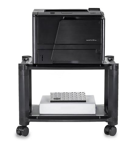 Mount-It! 2 Shelf Printer Cart, Black