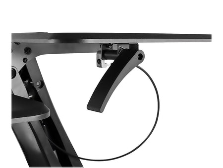 Mount-It! 25"W Manual Adjustable Standing Desk Converter, Black