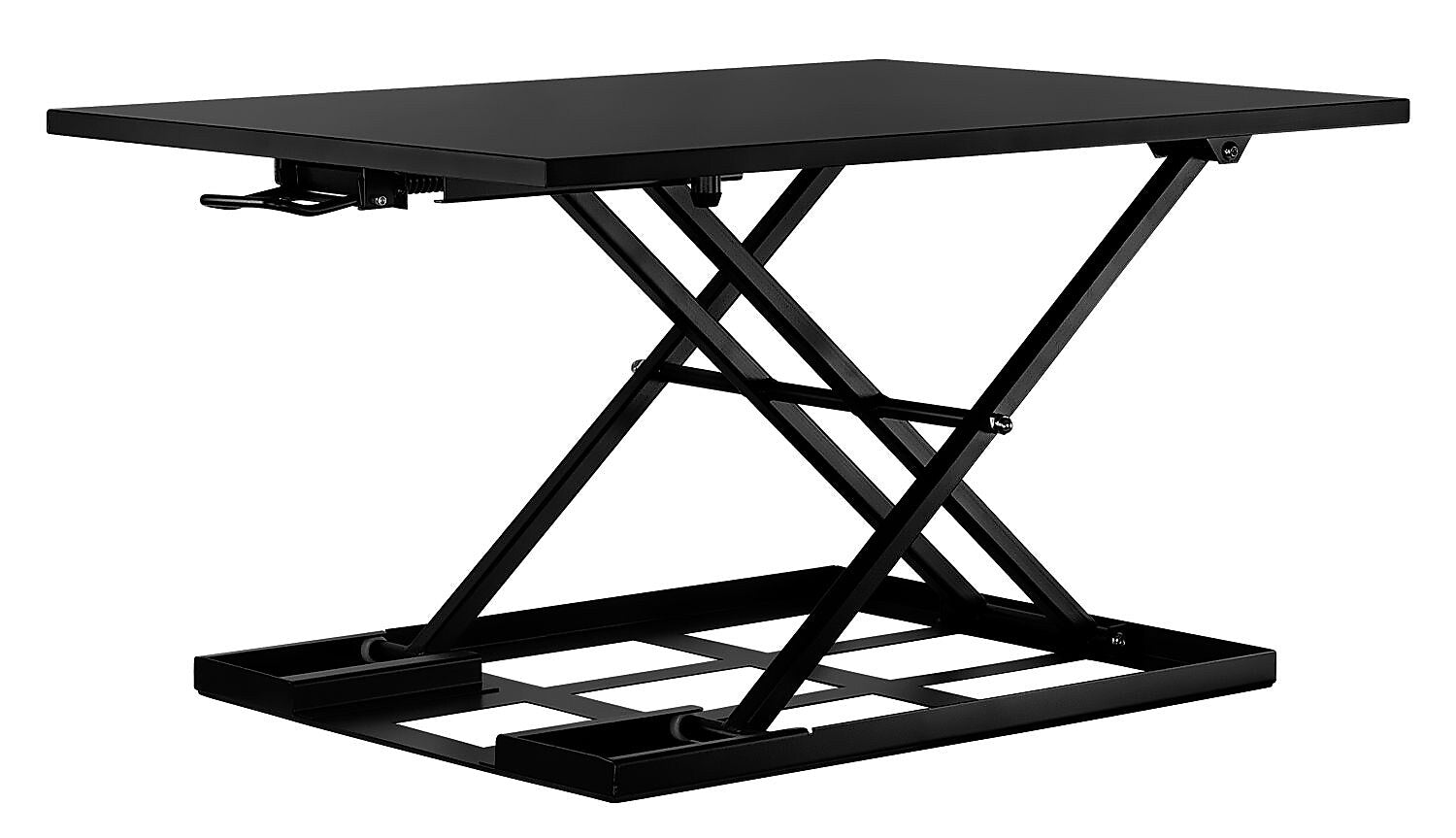 Mount-It! 32"W Manual Adjustable Standing Desk Converter, Black