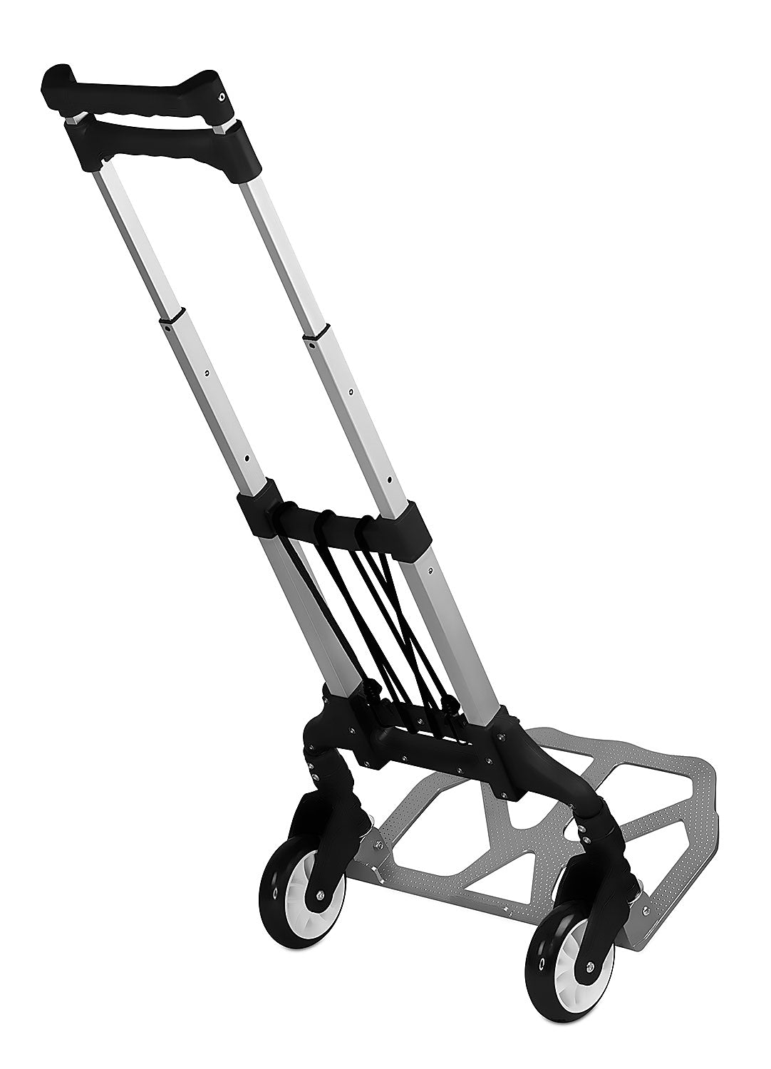 Mount-It! Folding Hand Truck and Dolly, 165 lbs., Silver/Black