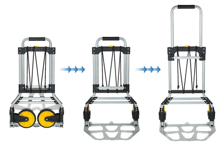 Mount-It! Folding Hand Truck and Dolly, 264 Lb Capacity