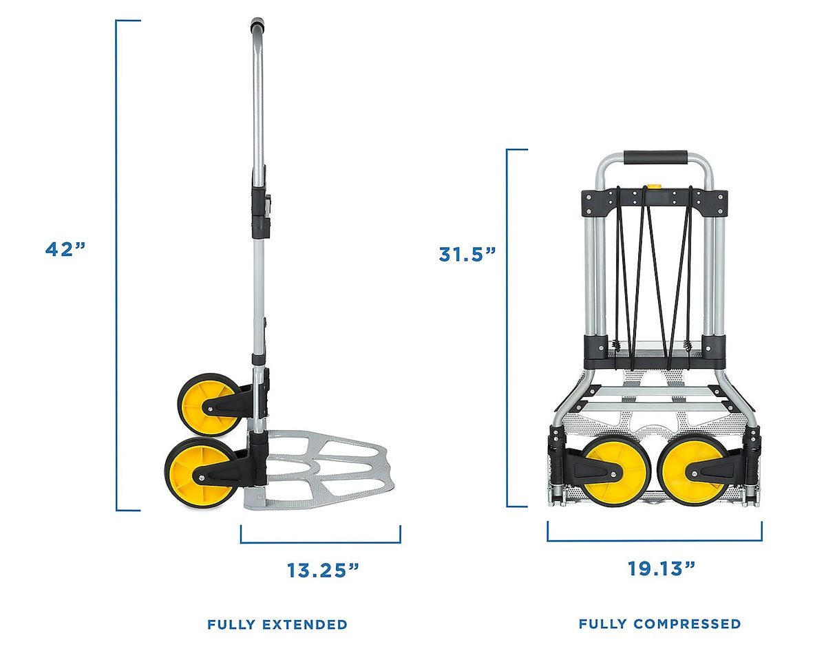 Mount-It! Folding Hand Truck and Dolly, 264 Lb Capacity