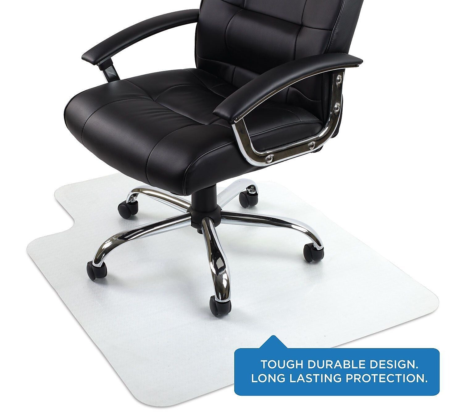 Mount-It! Hard Floor Chair Mat with Lip, 35.5