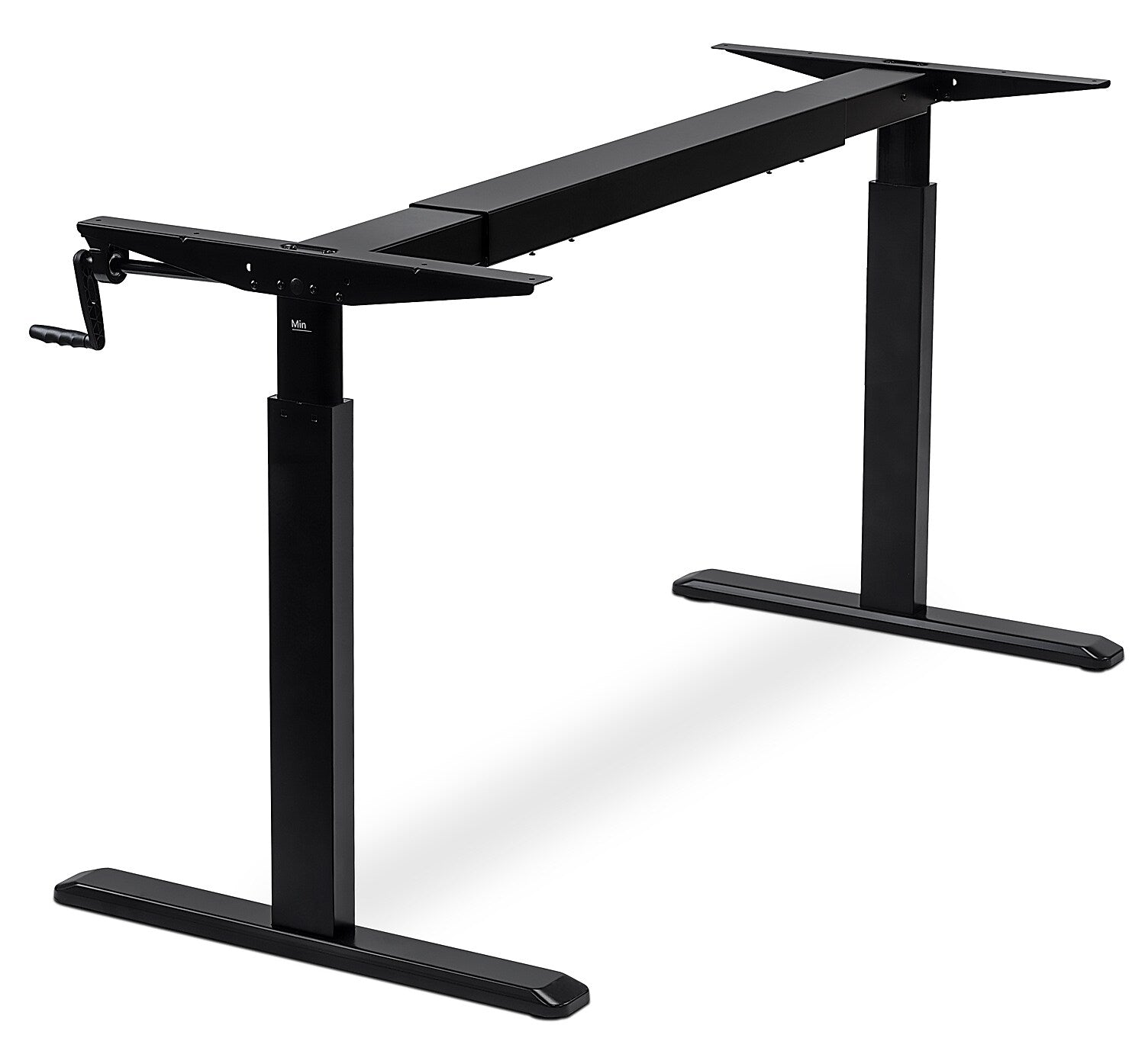Mount-It! Manual Crank Standing Desk Frame, Black