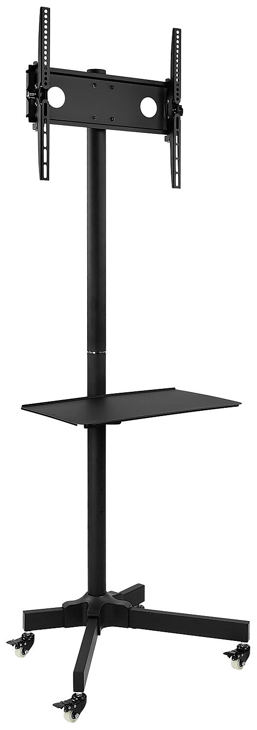 Mount-It! Metal Pedestal TV Stand, Screens up to 55", Black