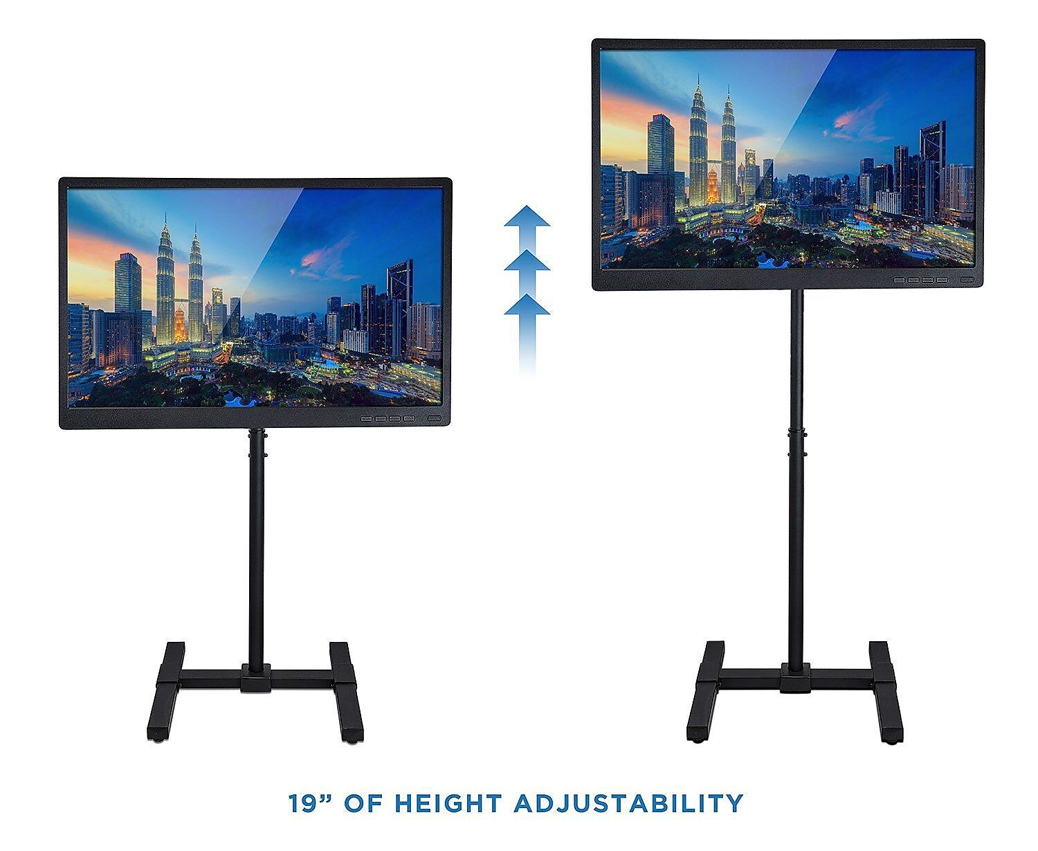 Mount-It! Pedestal TV Stand, Screens up to 42