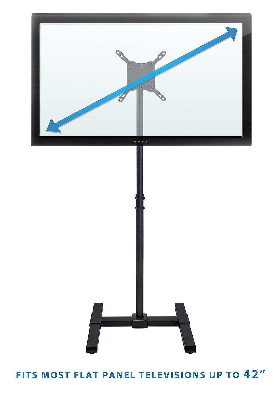 Mount-It! Pedestal TV Stand, Screens up to 42